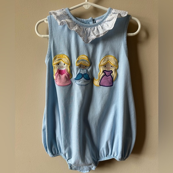 Stitchy Fish Other - Sticky Fish Disney Princess Kids Bubble with Ruffle Size 3T -